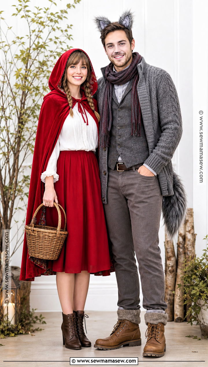 Little Red Riding Hood And Wolf Costume - 50 couples halloween costume ideas