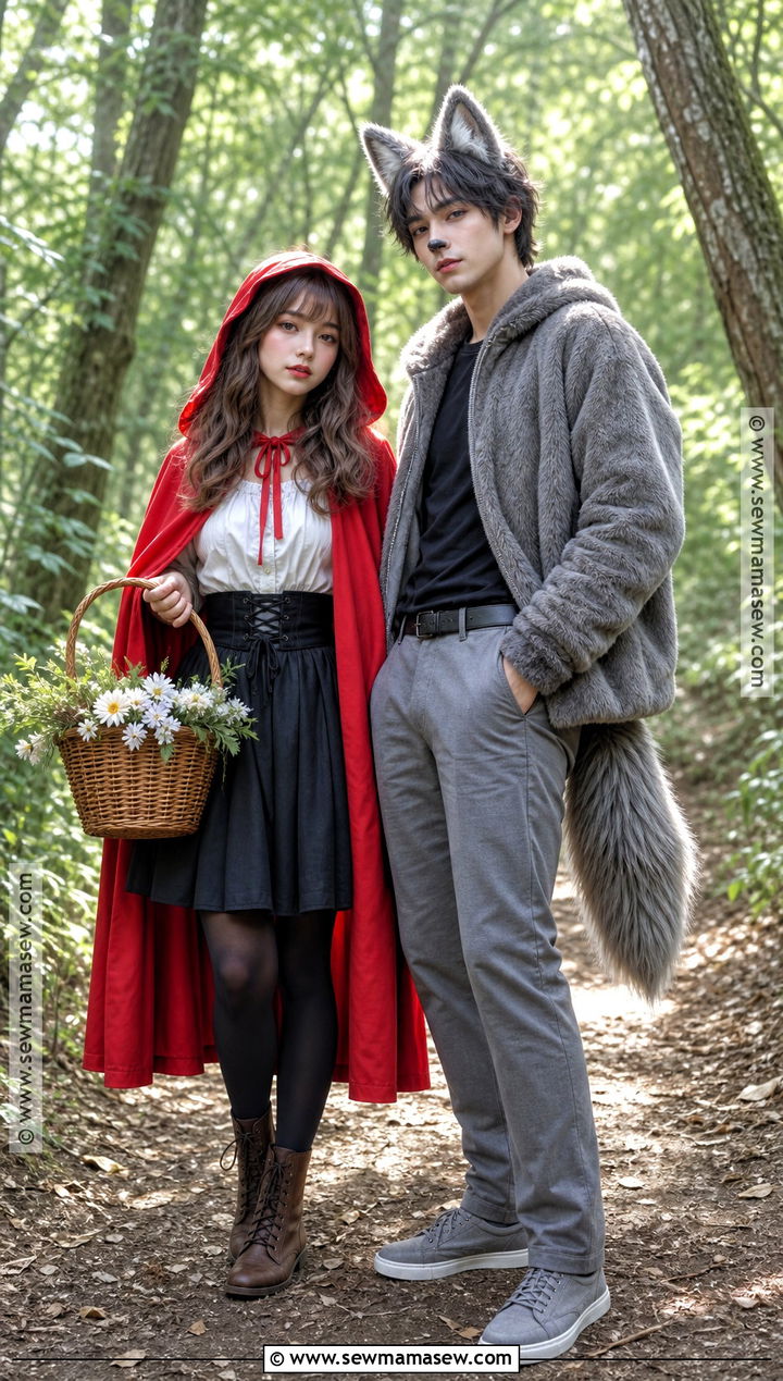 Little Red Riding Hood And Wolf Costume - 50 matching halloween costumes
