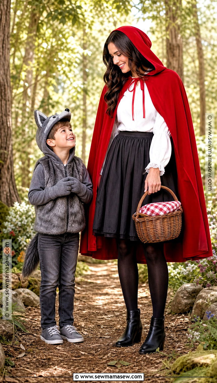 Little Red Riding Hood And Wolf Costume - 30 mom and son costume ideas