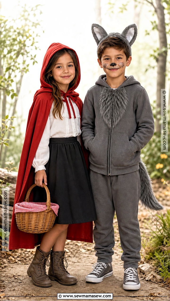 Little Red Riding Hood And Wolf Costumes - 35 brother sister halloween costumes