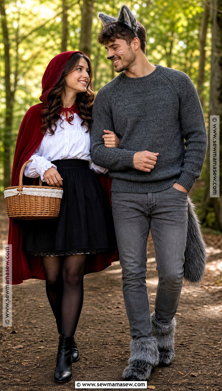 Little Red Riding Hood And Wolf Couple Costume - 35 easy couples costume ideas