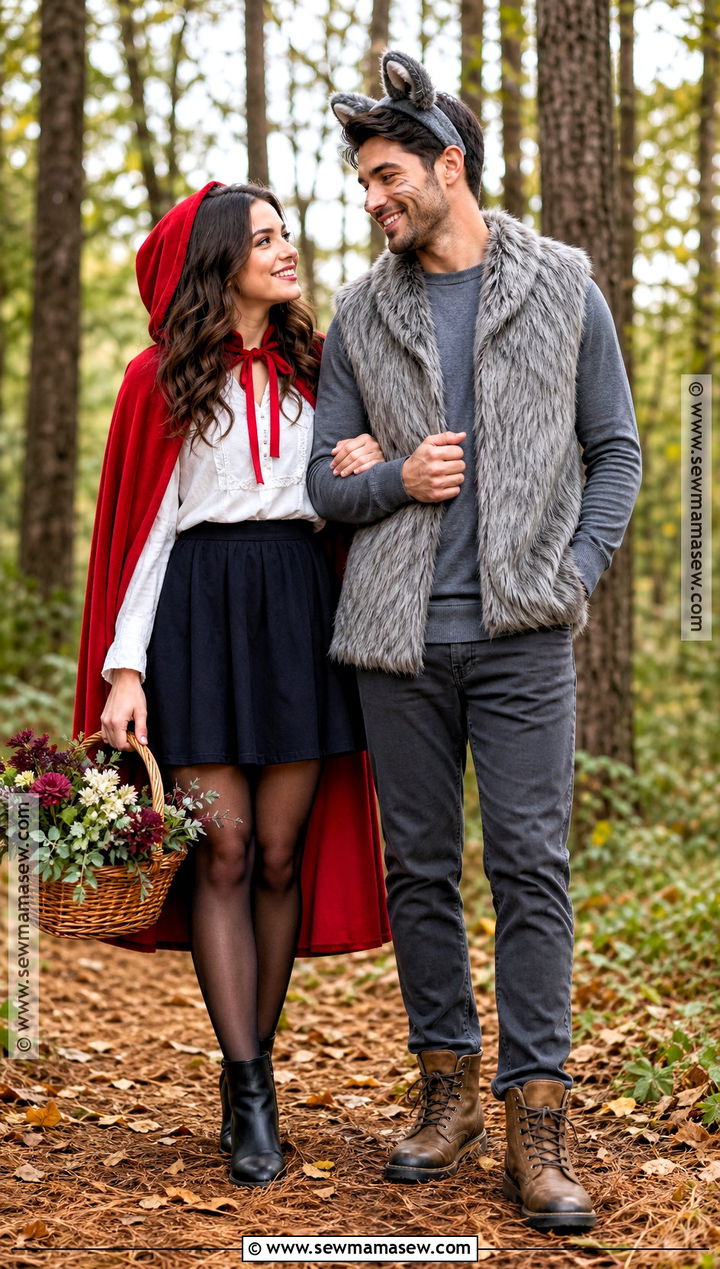 Little Red Riding Hood And Wolf Couple Costume - 40 easy couple costumes
