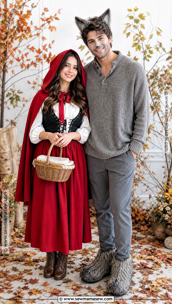 Little Red Riding Hood And Wolf Couple Costume - 50 couples costume ideas