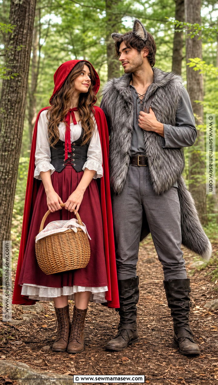 Little Red Riding Hood And Wolf Couples Costume - 40 creative couples costumes