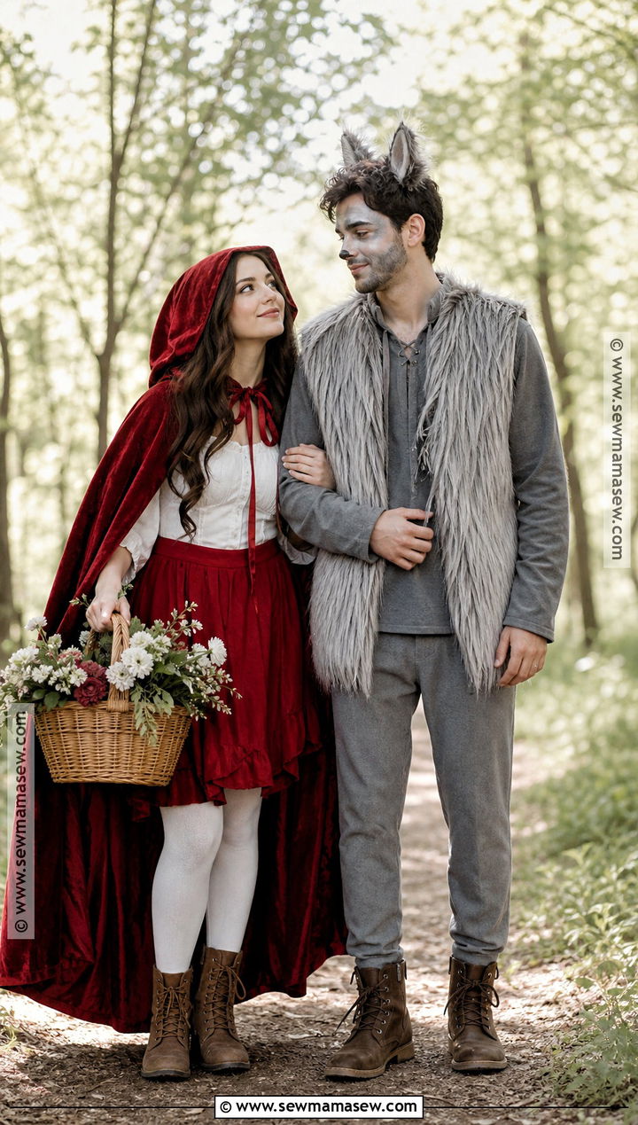 Little Red Riding Hood And Wolf Duo Costume - 40 halloween costume duo ideas