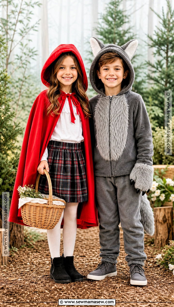 Little Red Riding Hood And Wolf Sibling Costume - 30 sibling costumes brother sister