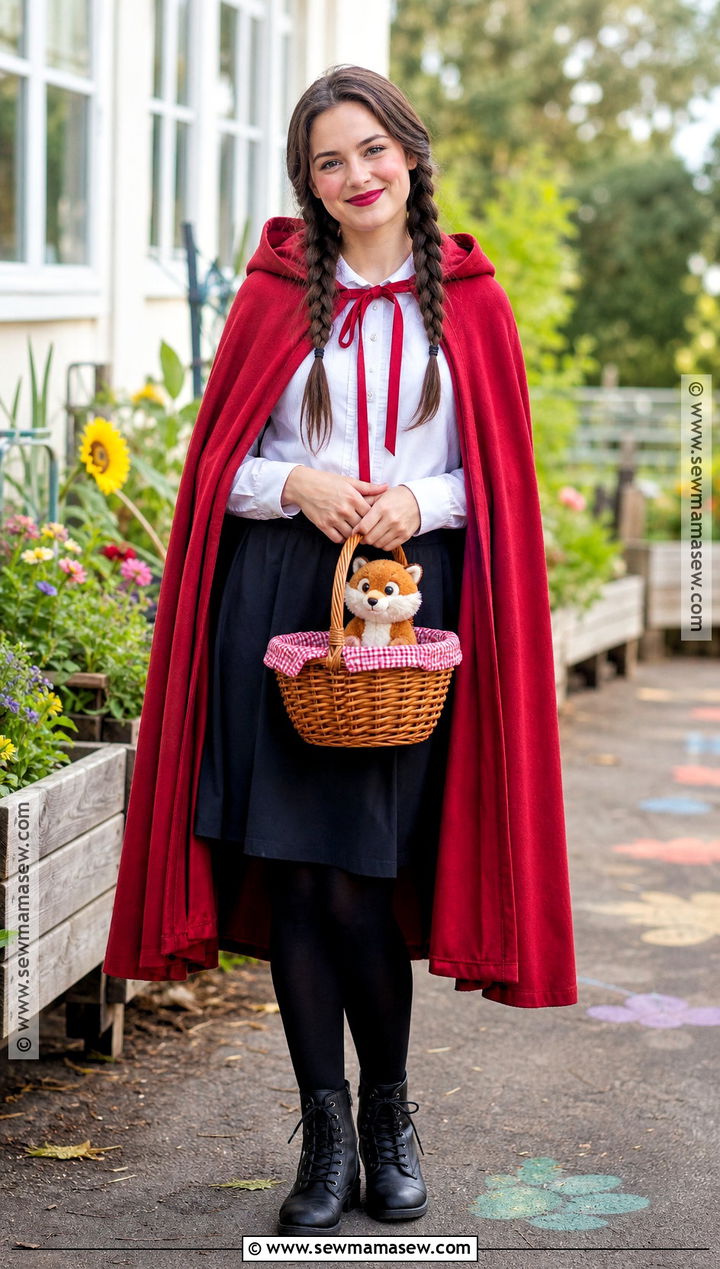 Little Red Riding Hood Costume - 30 easy book character costumes for teachers