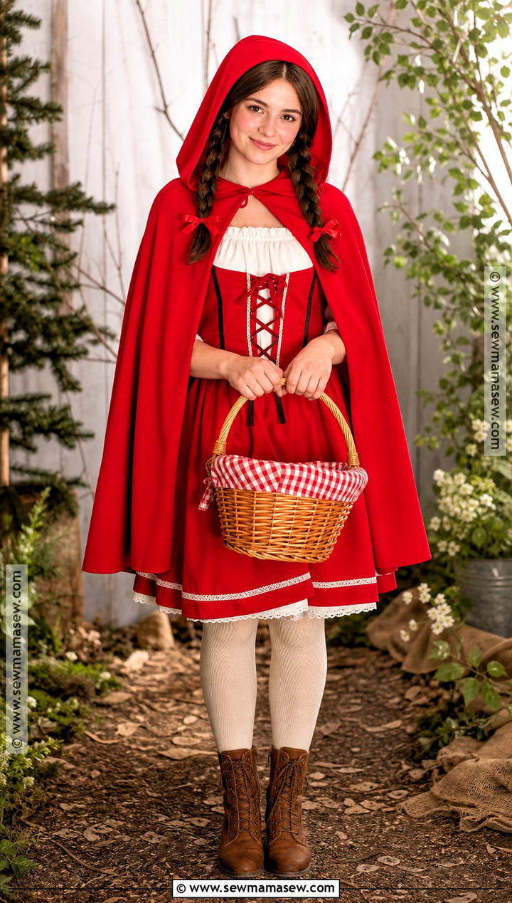 Little Red Riding Hood Costume - 30 red dress halloween costume ideas