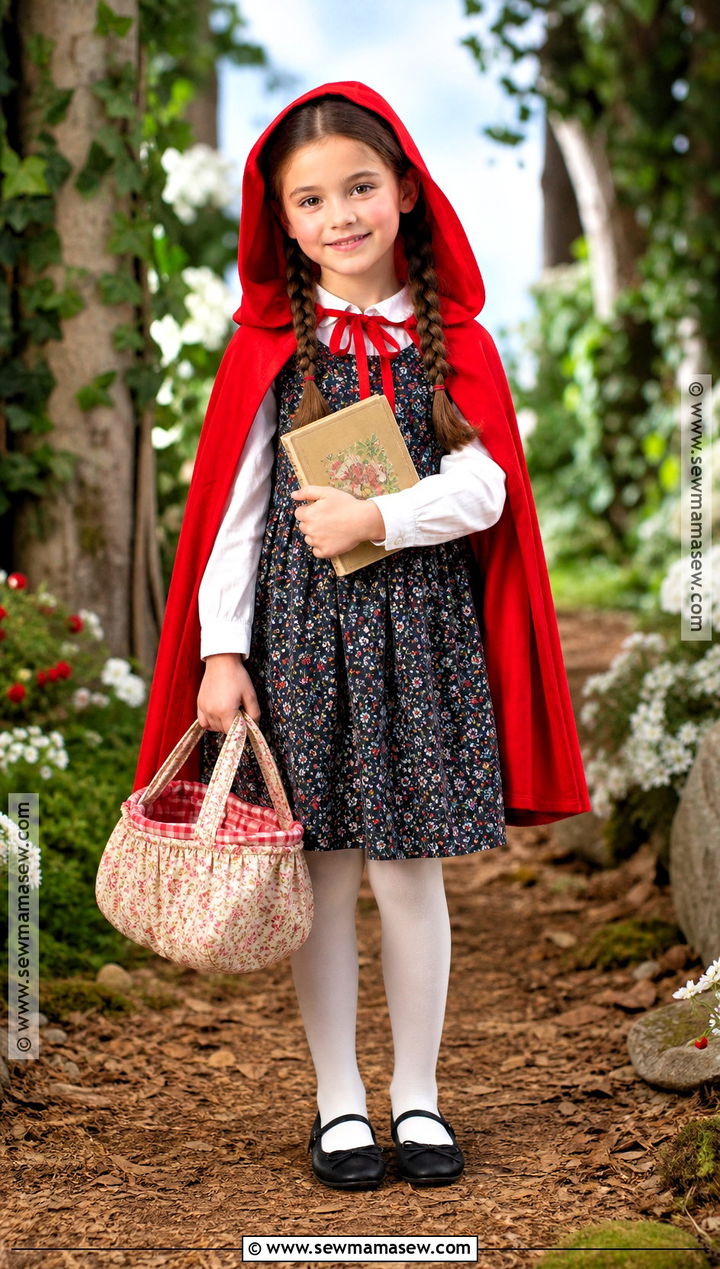 Little Red Riding Hood Costume With Cape - 40 book character costumes for kids