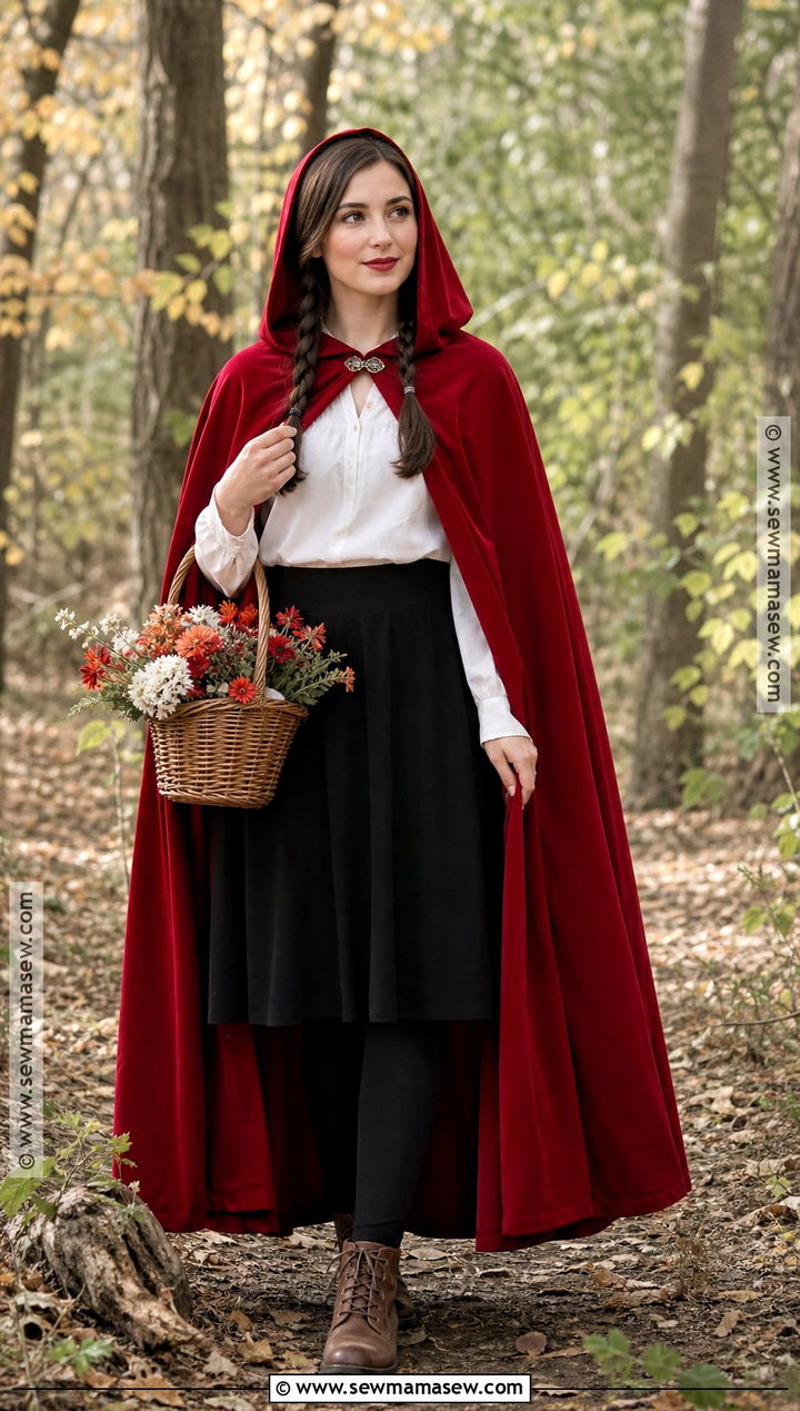 Little Red Riding Hood Costume With Cape - 50 halloween costumes ideas