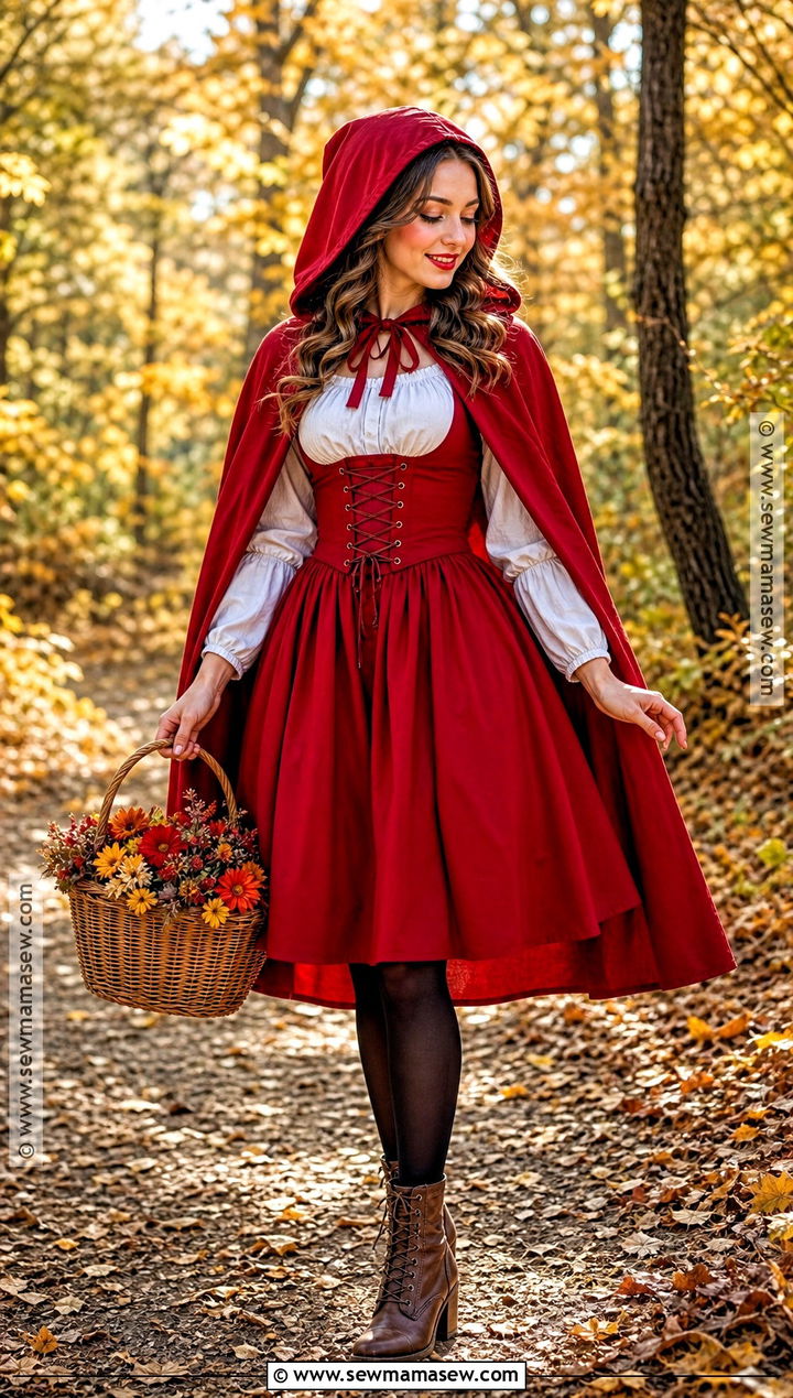 Little Red Riding Hood Costume With Cape - 35 cute halloween costumes for women