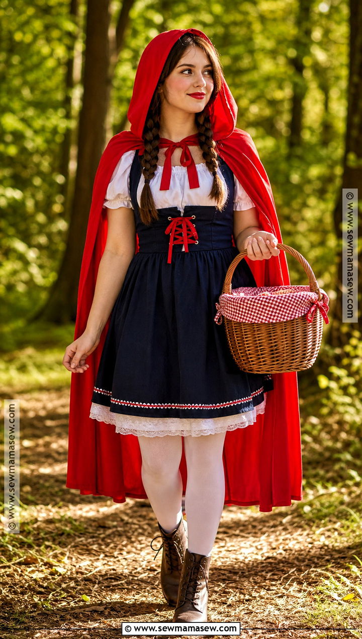 Little Red Riding Hood Costume With Red Cape - 40 good halloween costumes