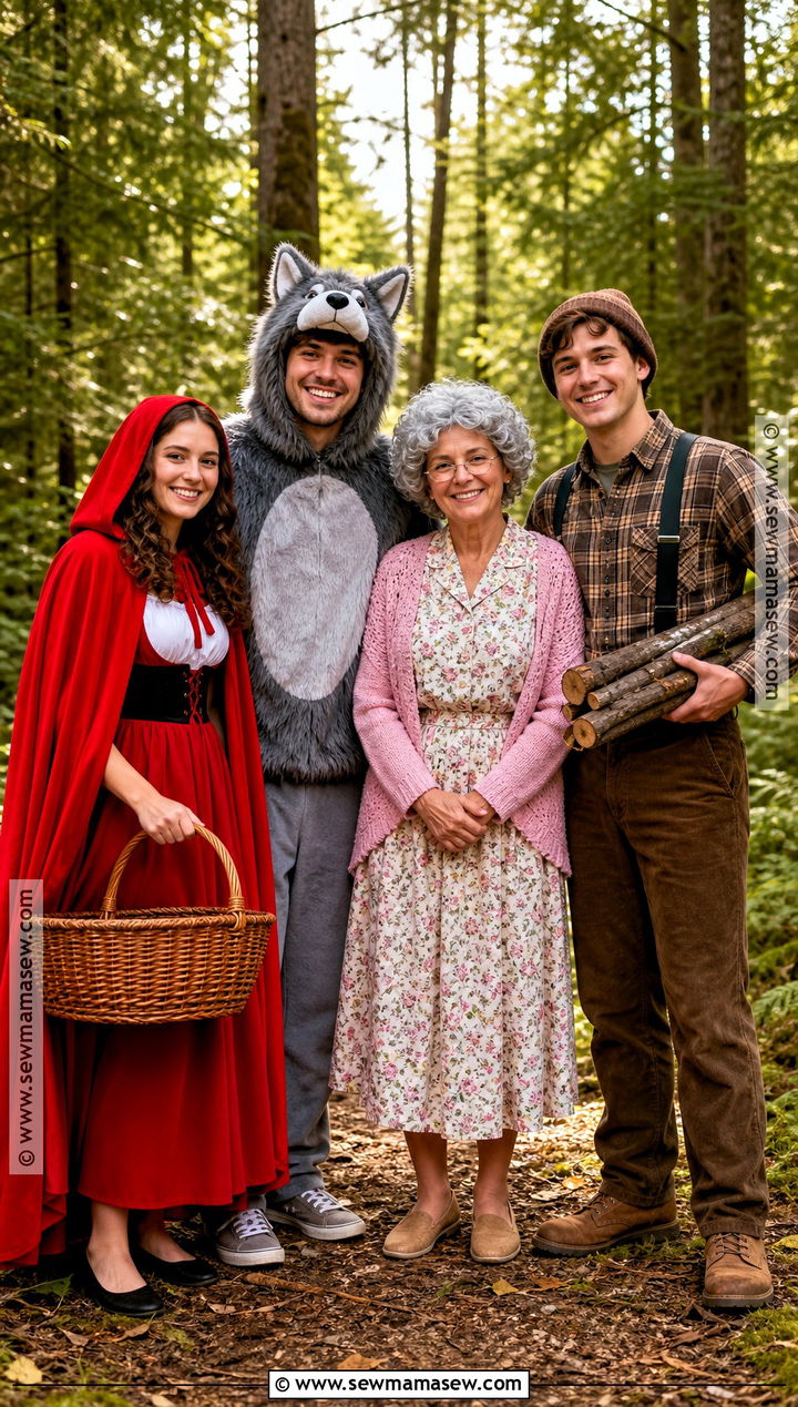 Little Red Riding Hood Family Costume - 30 family costume ideas for 4