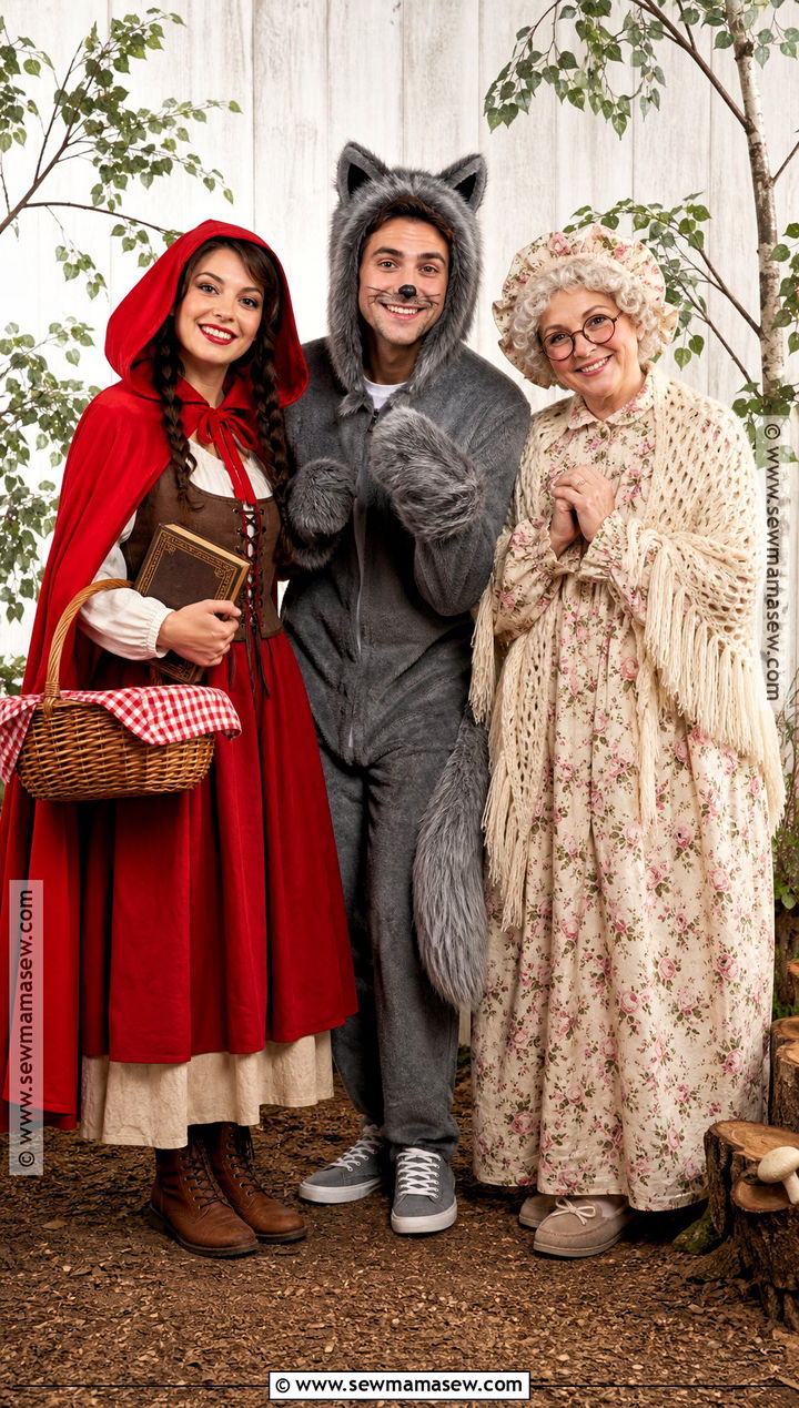 Little Red Riding Hood Trio Costume - 45 iconic trio halloween costumes