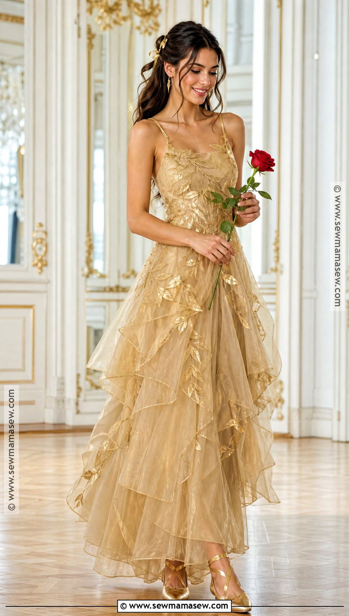 Live Action Gold Gown Belle Costume - 50 belle costume ideas