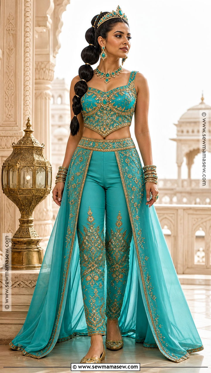 Live Action Teal Princess Jasmine Costume - 45 princess jasmine costume ideas