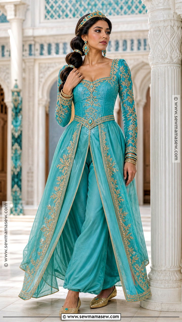 Live Action Turquoise Jasmine Costume - 30 jasmine costume ideas for women