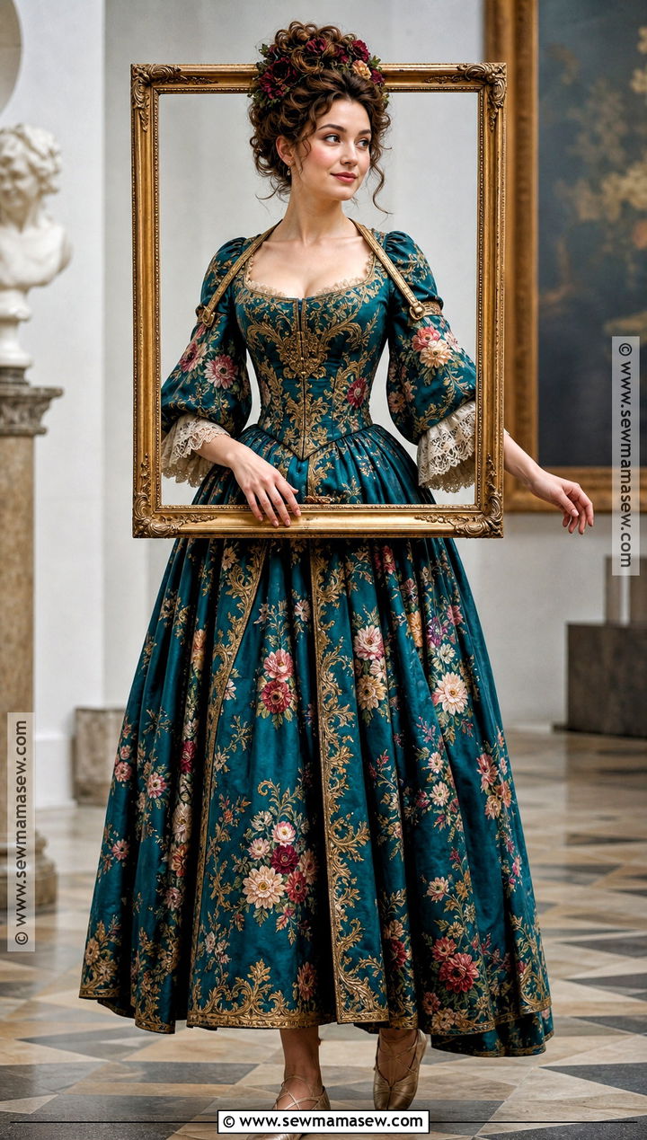 Living Painting Costume With Gold Frame - 30 Unique Costume Ideas for Women