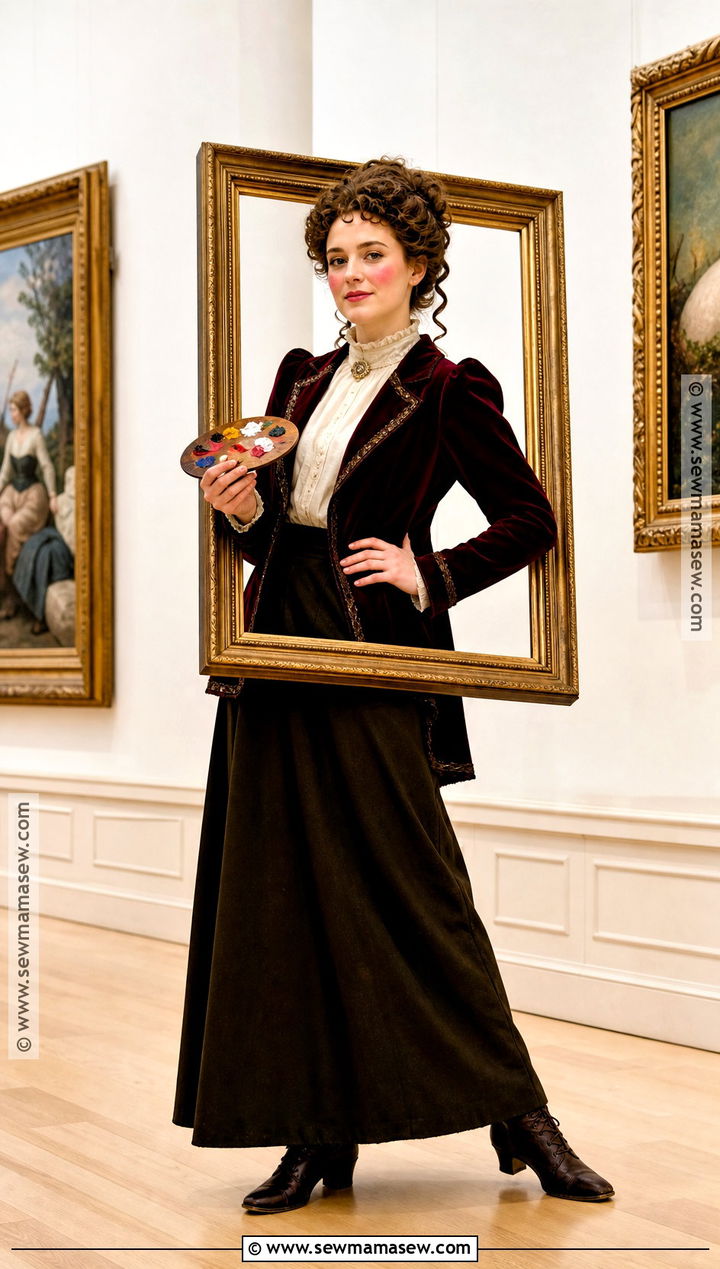 Living Portrait Costume With Gold Frame - 40 non basic halloween costumes