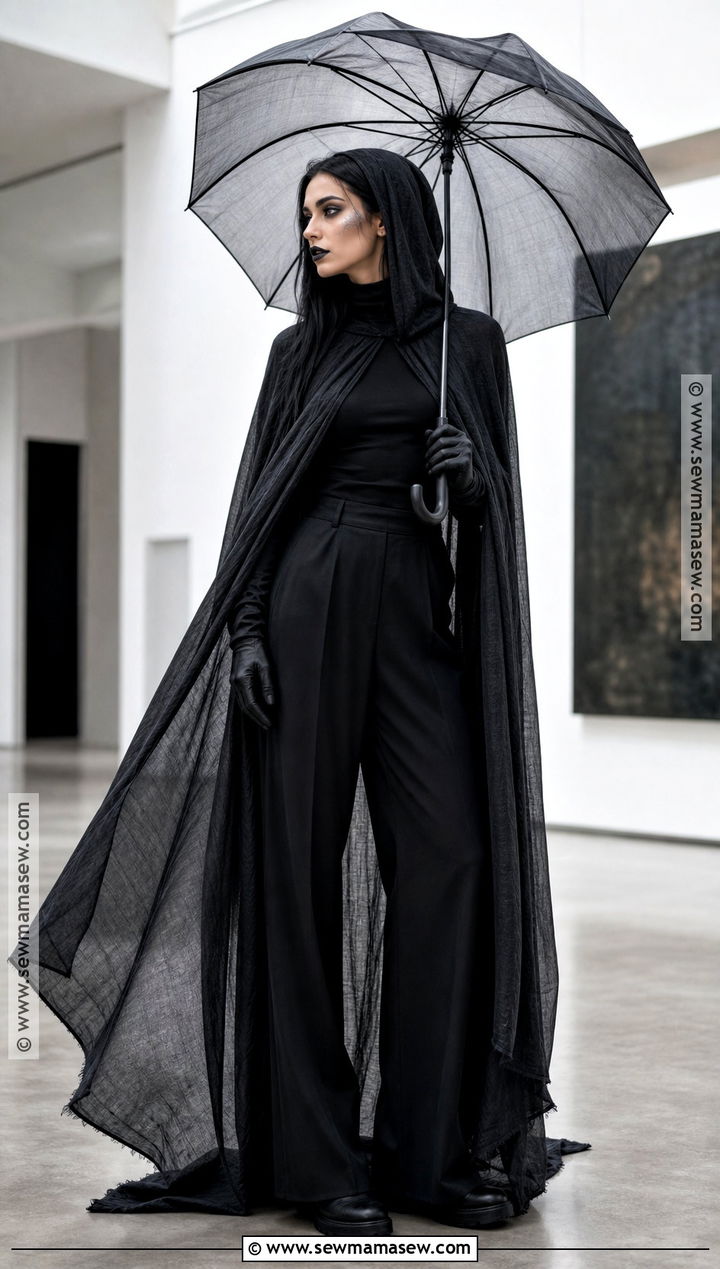 Living Shadow Costume - 30 woman in black costume ideas