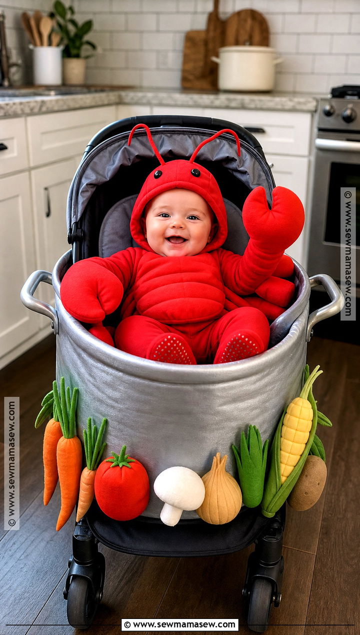 Lobster In A Pot Baby Costume - 30 funny baby costumes