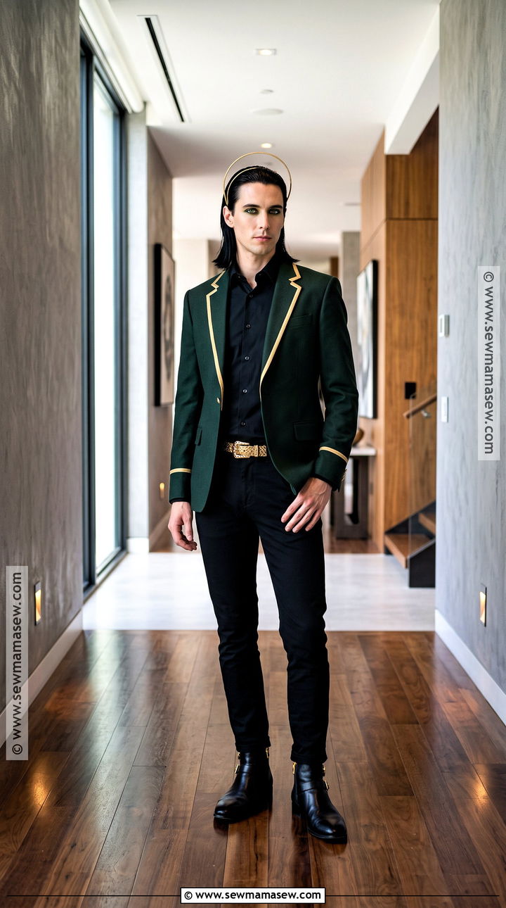 Loki Costume With Green Blazer - 30 Easy Superhero Costumes