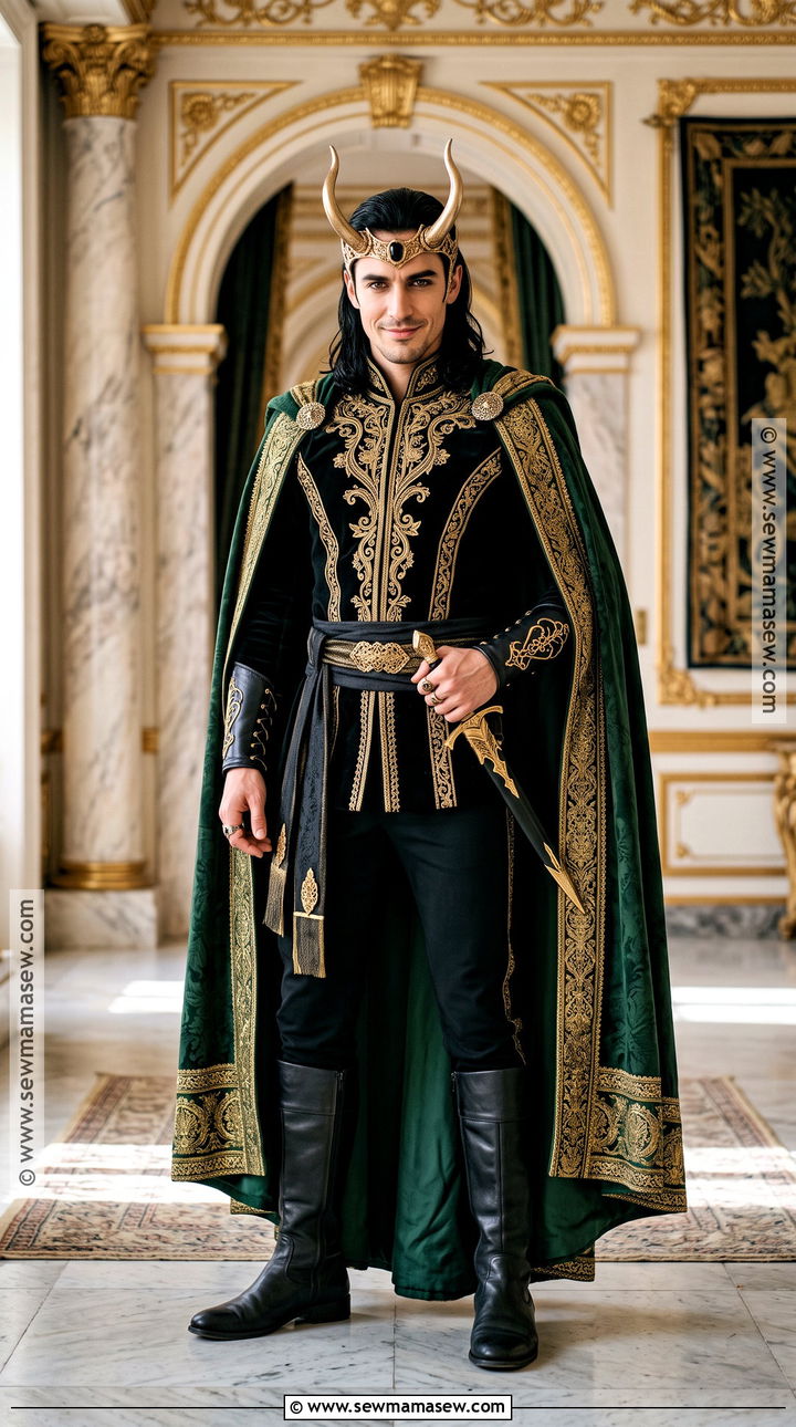 Loki Costume With Green Cape - 40 halloween costumes for men