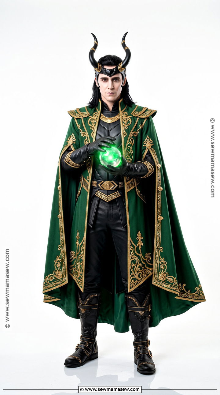 Loki Costume With Green Cape - 30 marvel costume ideas