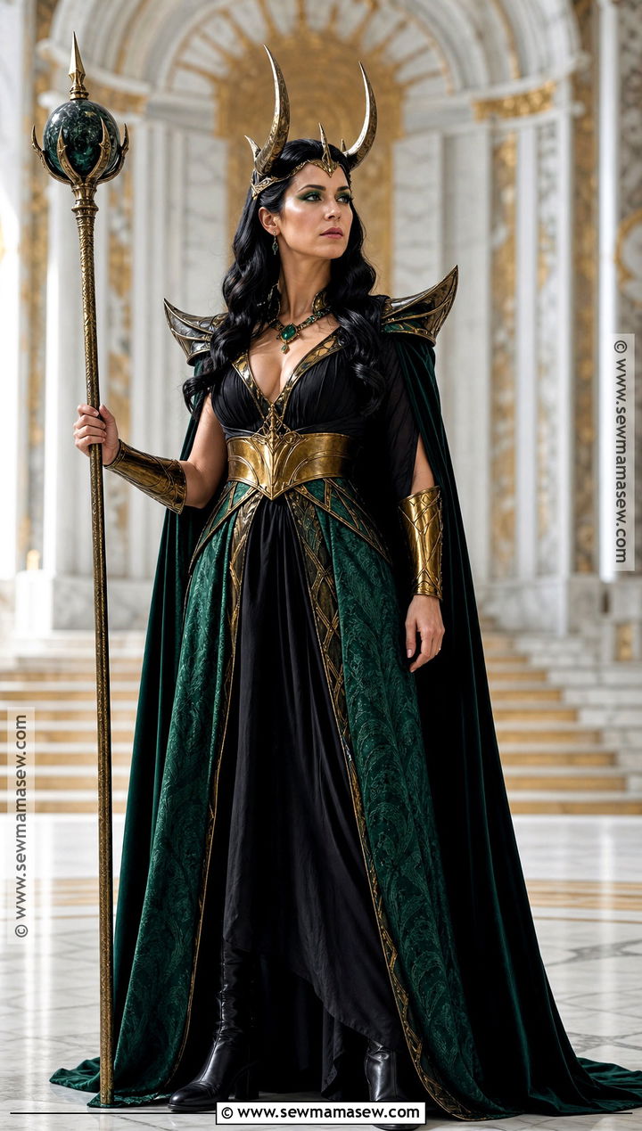 Loki Queen Costume With Gold Crown - 30 Loki Costume Ideas for Females