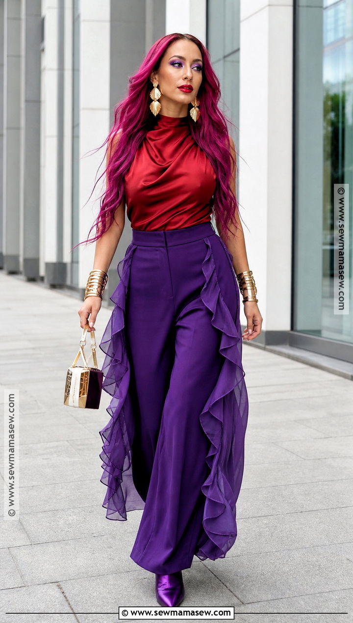 Lola Costume With Purple Wide Leg Pants - 30 lola from shark tale costume ideas