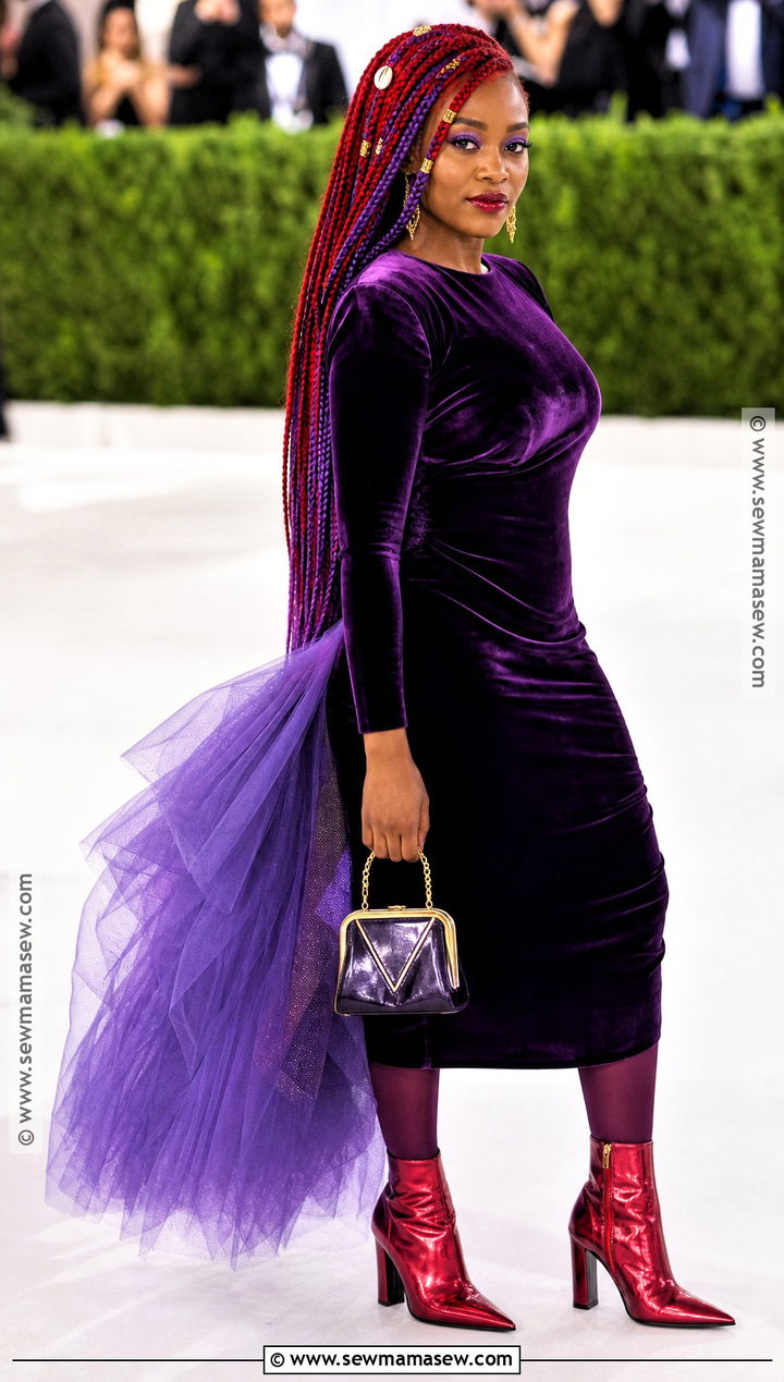 Lola Costume With Red And Purple Braids - 30 lola from shark tale costume ideas