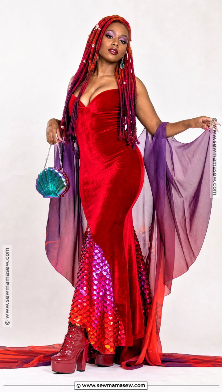 Lola Shark Tale Costume With Red And Orange Locs - 35 lola shark tale costume ideas