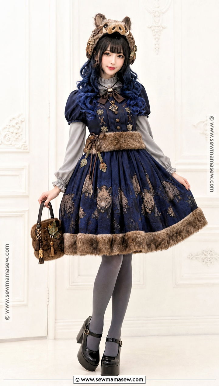 Lolita Inspired Inosuke Cosplay Dress - 30 Inosuke Cosplay Ideas for Females