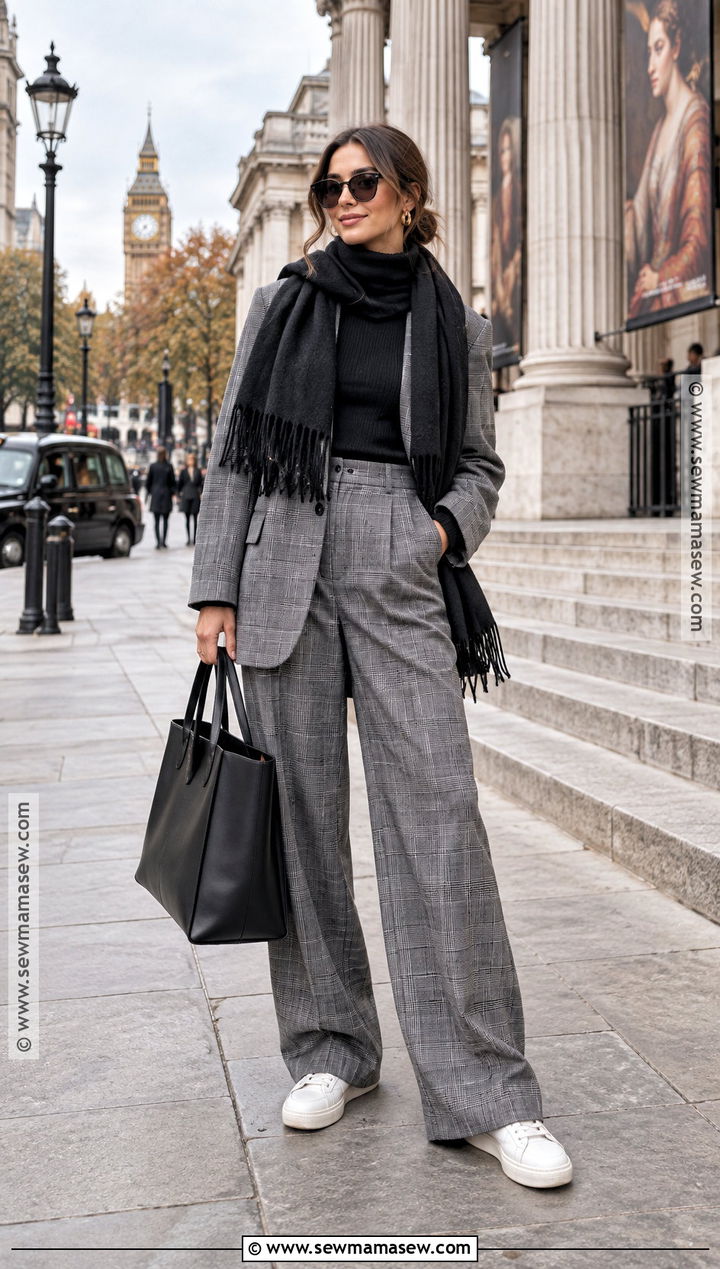 London Blazer and Trousers Outfit - 20 London In November Outfits