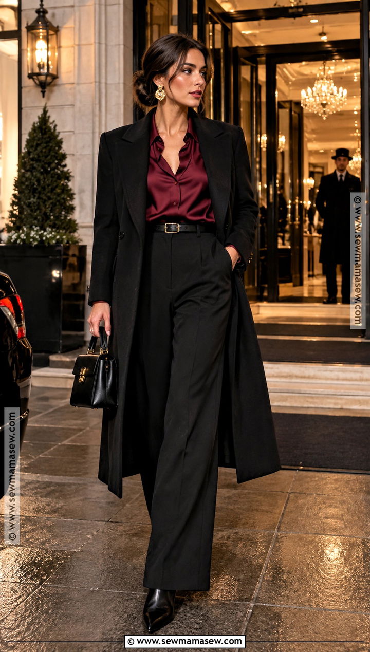 London Fall Evening Trousers Outfit - 25 london fall outfits