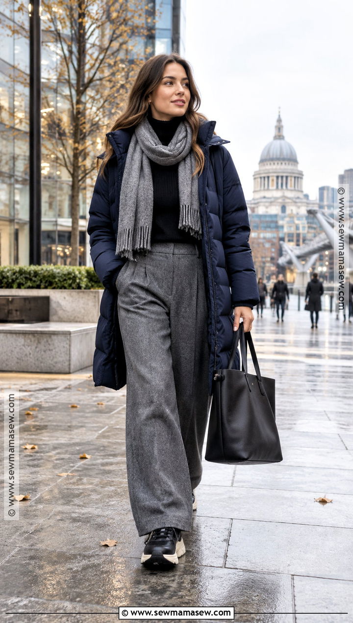 London Fall Puffer Coat Outfit - 15 Fall Outfits London 2026