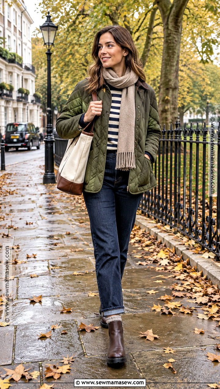 London Fall Quilted Jacket Outfit - 15 Fall Outfits London 2026