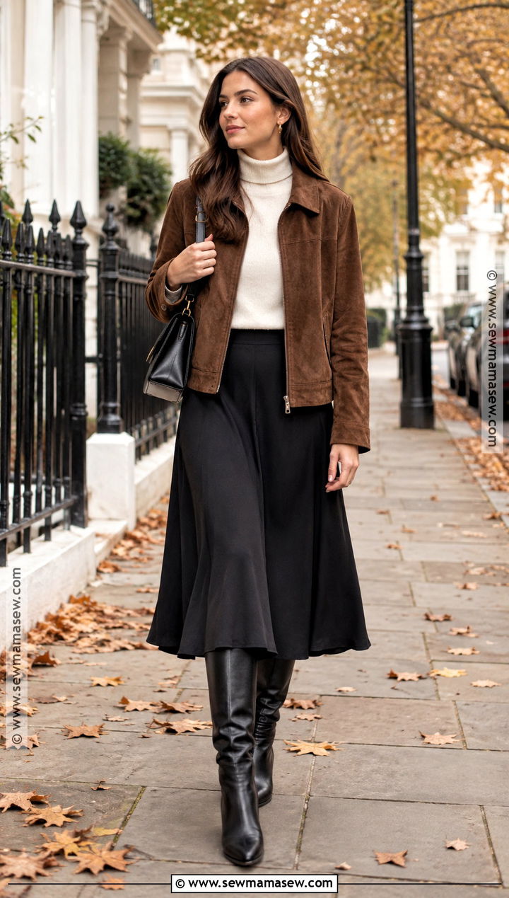 London Fall Suede Jacket Outfit - 15 Fall Outfits London 2026