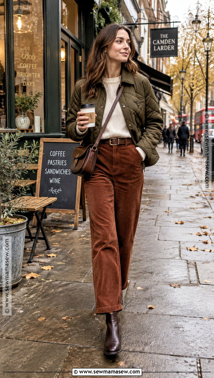 London November Corduroy Pants Outfit - 20 london november outfit ideas