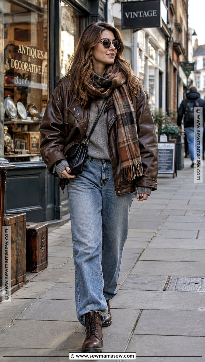 London November Leather Jacket Outfit - 20 london november outfit ideas