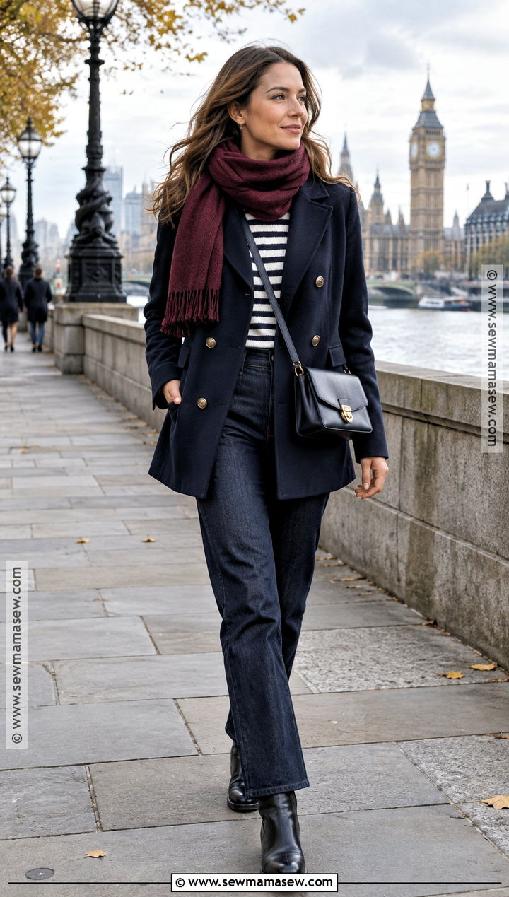 London November Peacoat Outfit - 20 london november outfit ideas