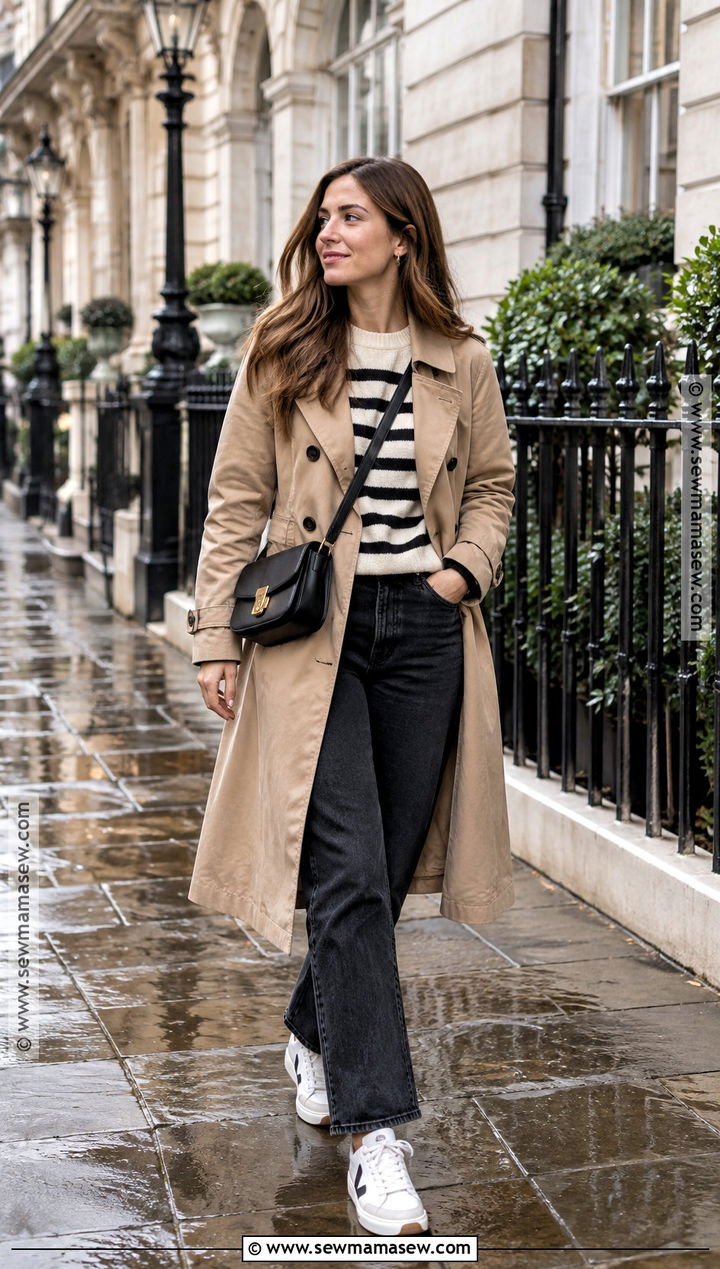 London October Trench Coat And Jeans Outfit - 20 London In October Outfits