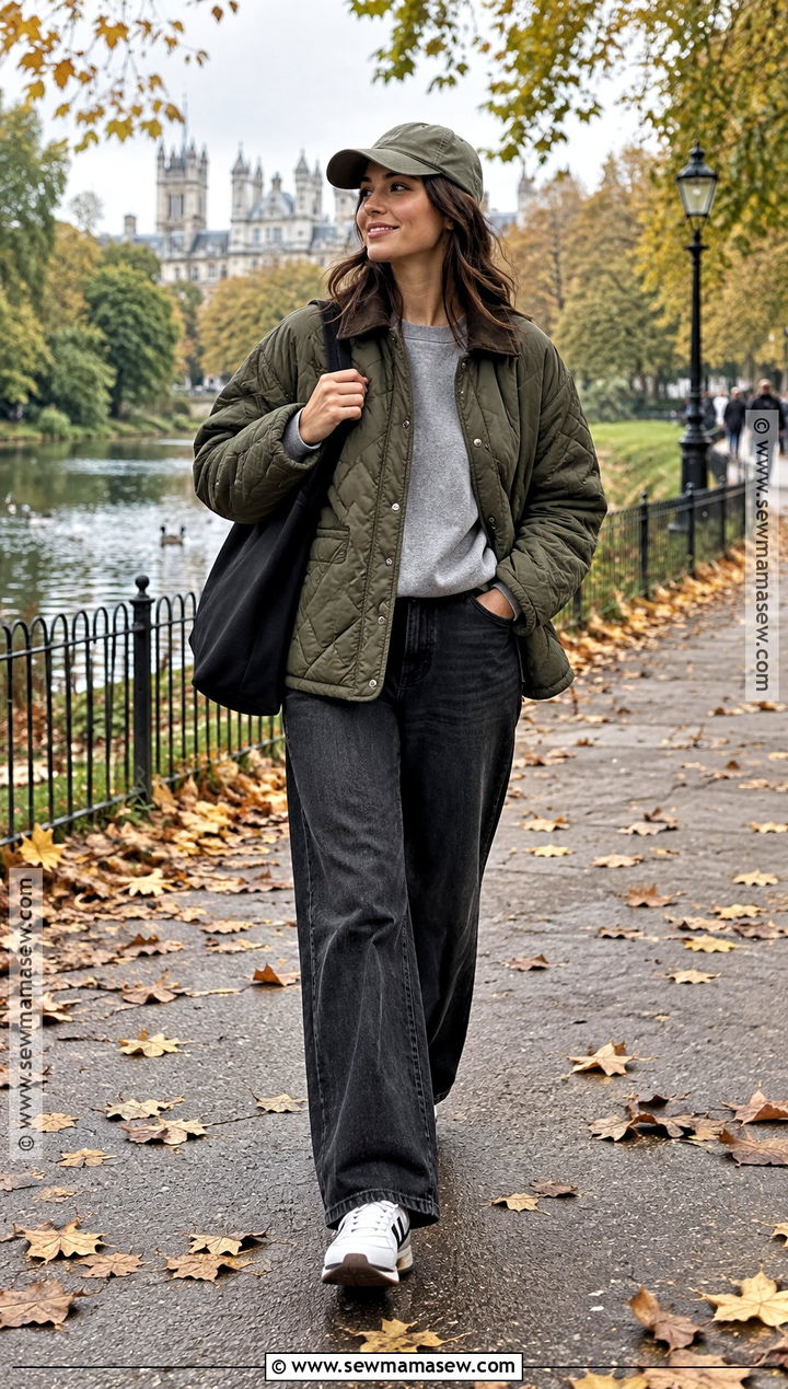 London Quilted Jacket Outfit - 15 London Outfit Fall Packing Lists Ideas