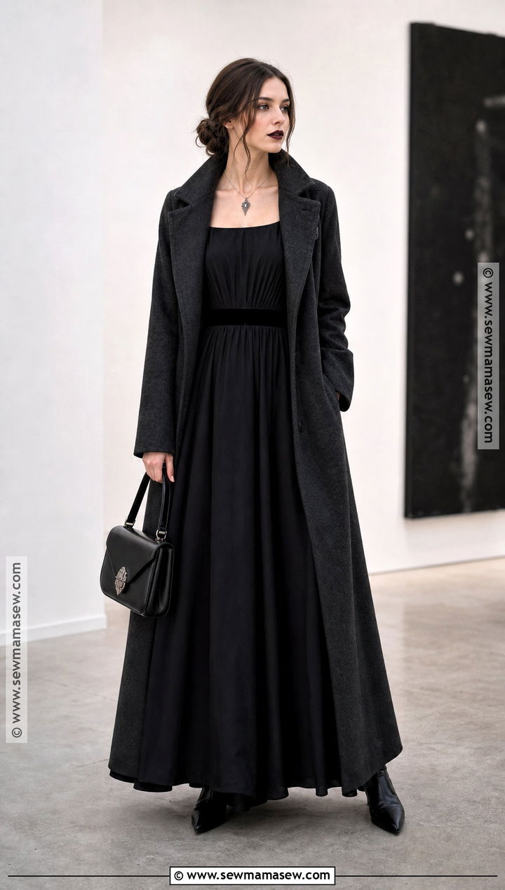 Long Black Dress Vampire Outfit - 35 vampire outfit ideas