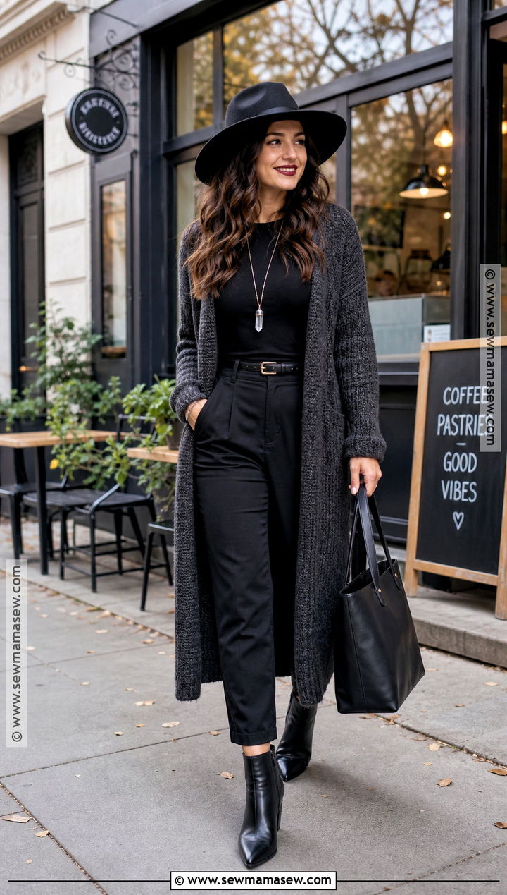 Long Cardigan Witch Outfit - 30 Modern Witch Outfit Aesthetic Ideas