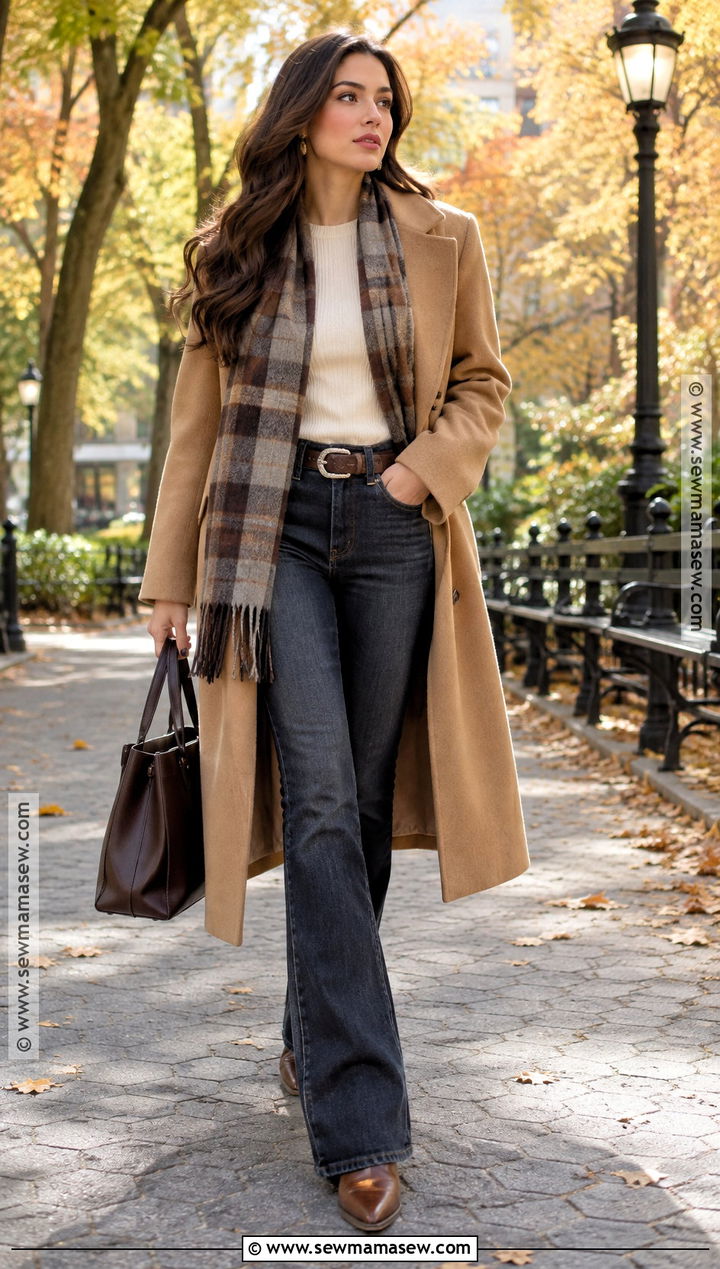 Long Coat And Cowboy Boots Vaquera Outfit - 20 fall vaquera outfits