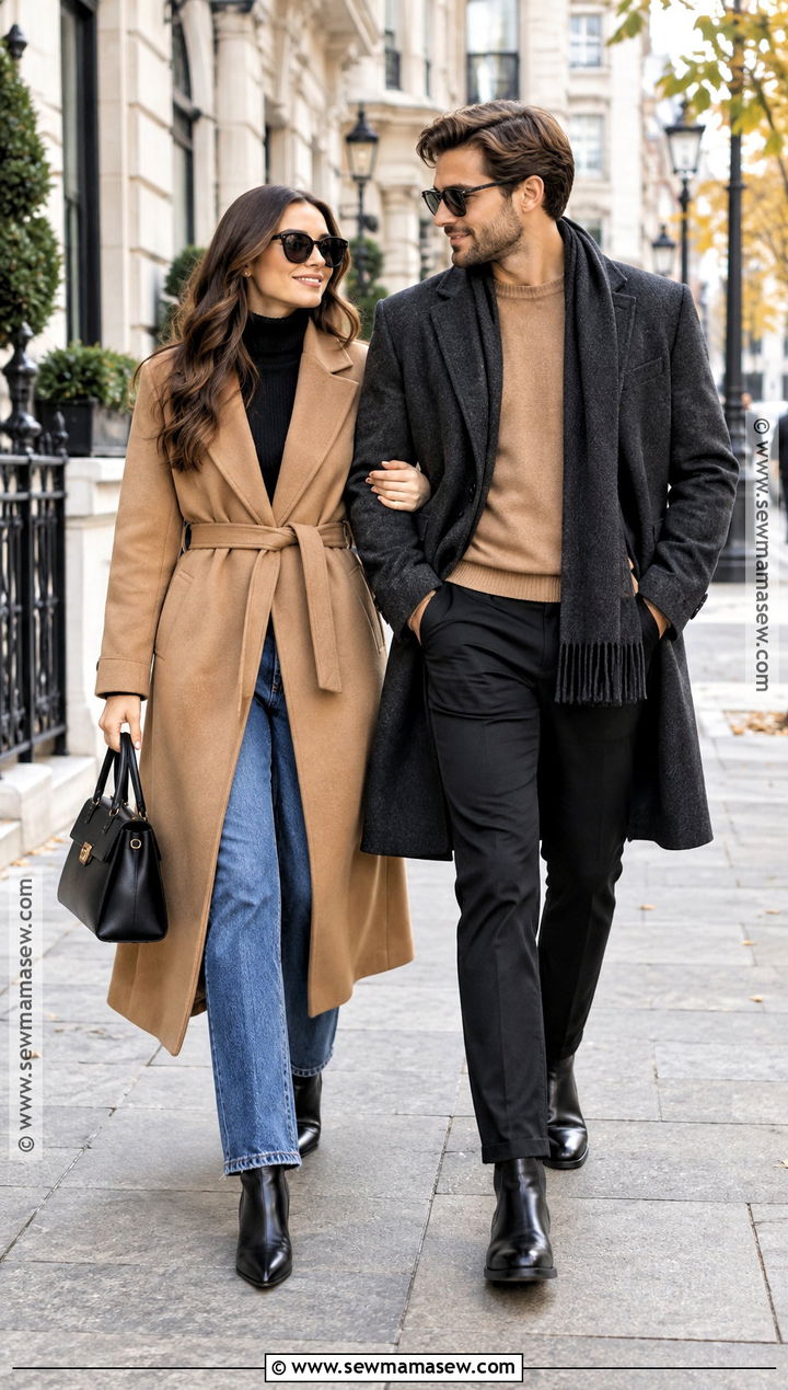 Long Coat Fall Couples Outfit - 15 cute fall couples outfits