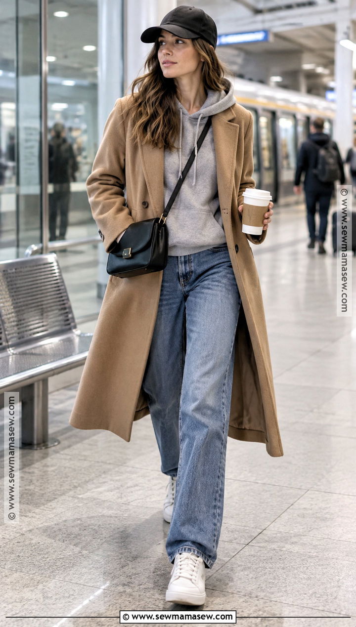 Long Coat and Hoodie Fall Outfit - 15 fall outfits women aesthetic 2026