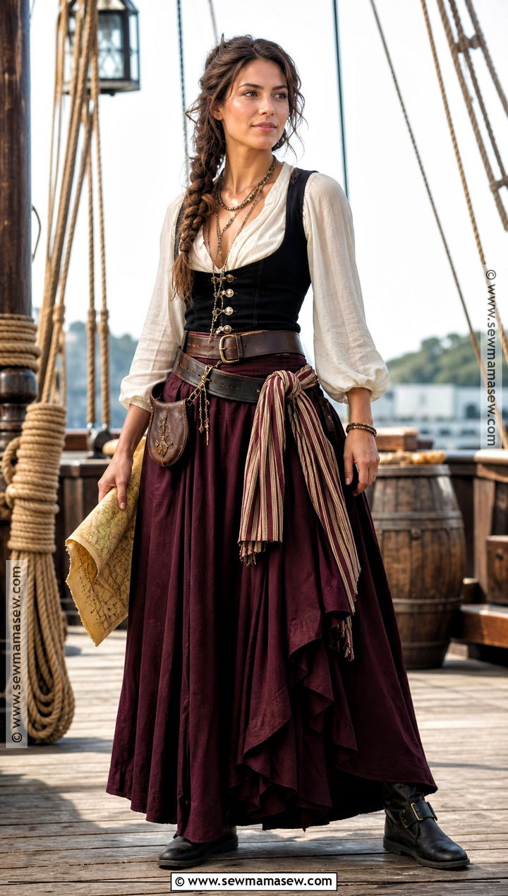 Long Skirt Pirate Costume - 35 easy pirate costume ideas