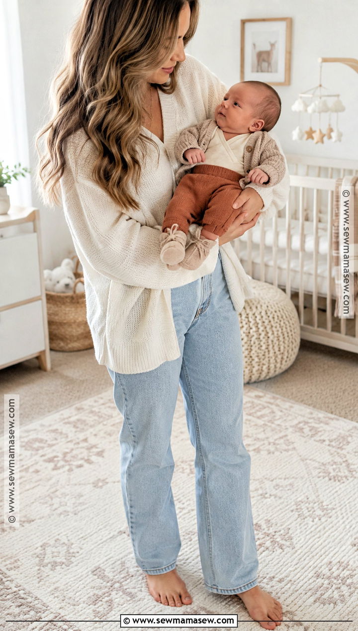 Long Sleeve Bodysuit And Knit Pants Outfit - 15 november newborn outfits